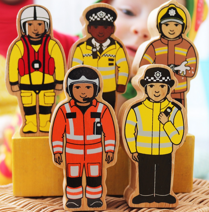 Lanka Kade Wooden Brown & Yellow Firefighter