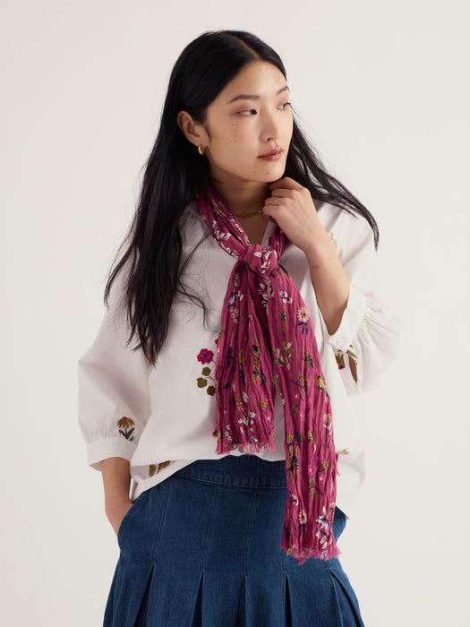 Seasalt Women's Larissa Scarf In Flora Study Rosa
