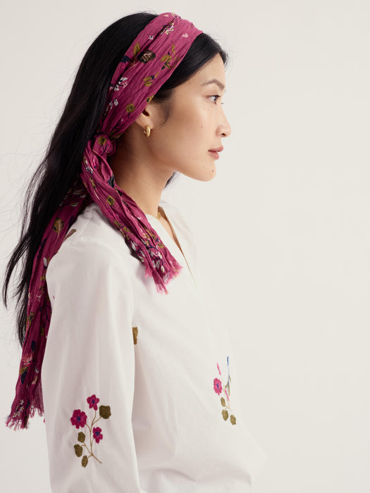 Seasalt Women's Larissa Scarf In Flora Study Rosa