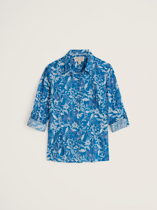 Seasalt Women's Larissa Shirt In Winding Meadow Sailboats