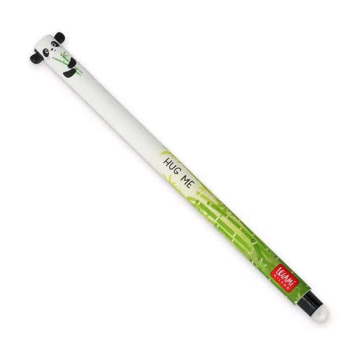 Legami Erasable Black Panda Gel Pen