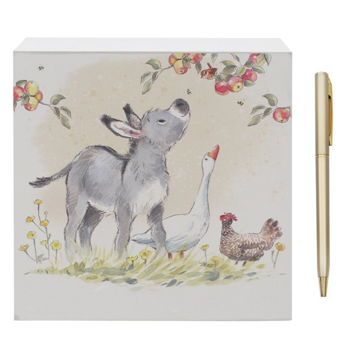 Lesser & Pavey Donkey, Goose & Hen Memo Pad