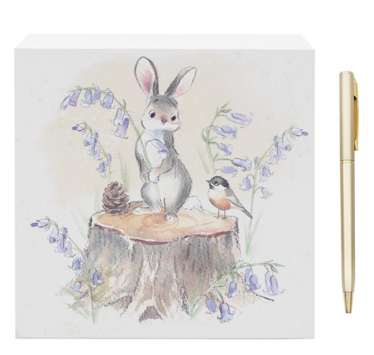 Lesser & Pavey Hare & Bird Memo Pad