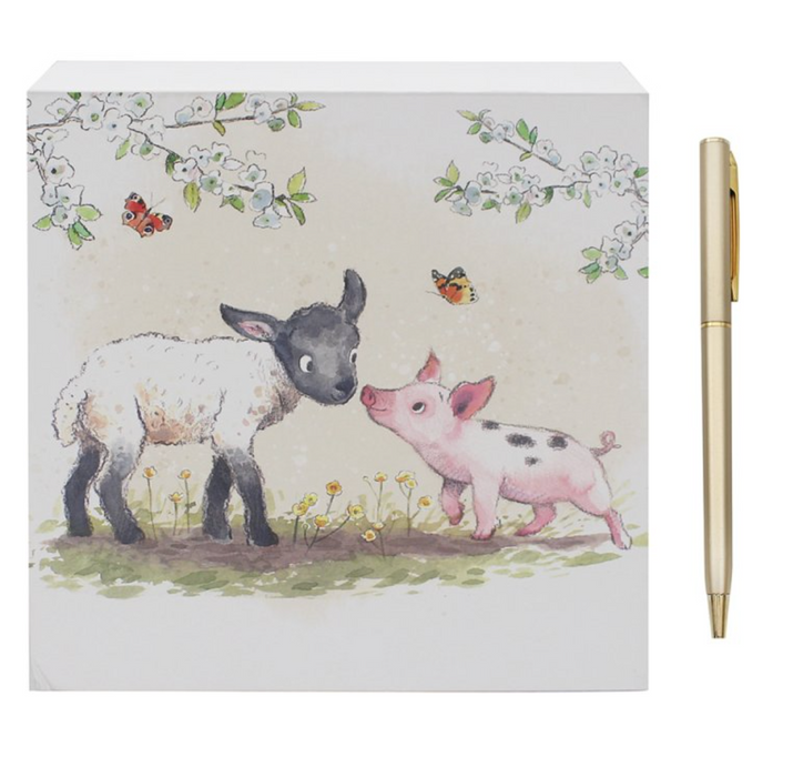 Lesser & Pavey Lamb & Piglet Memo Pad