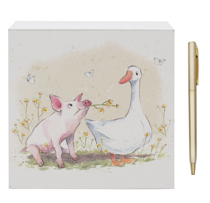 Lesser & Pavey Pig & Duck Memo Pad