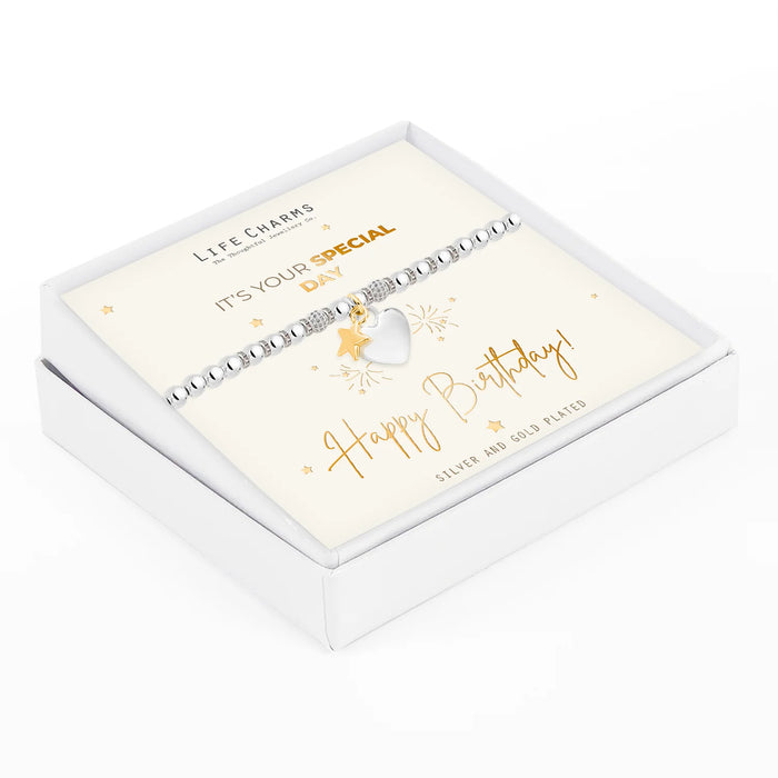 Life Charms Happy Birthday Bracelet