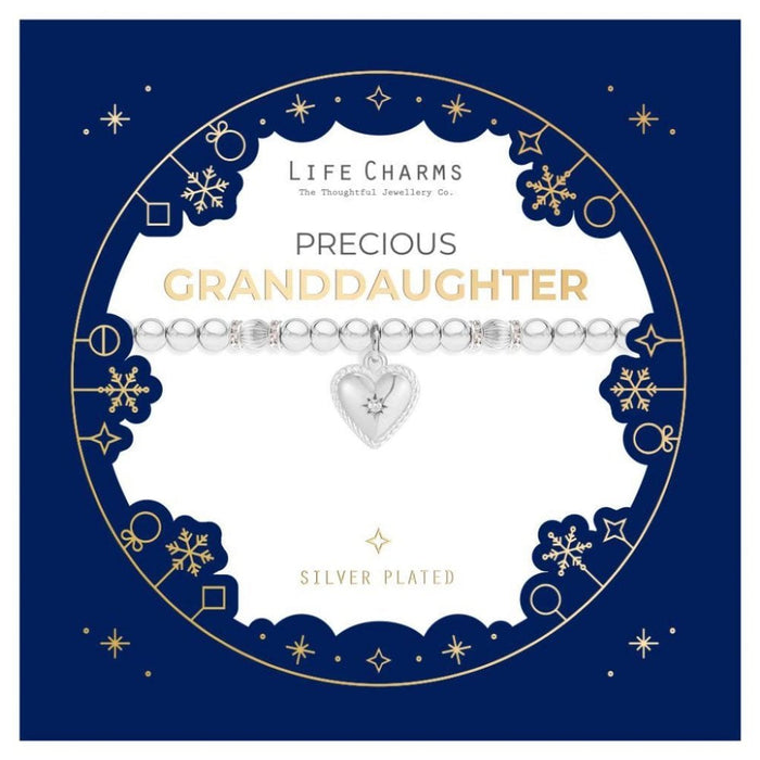 Life Charms Precious Granddaughter Christmas Sleeve Bracelet