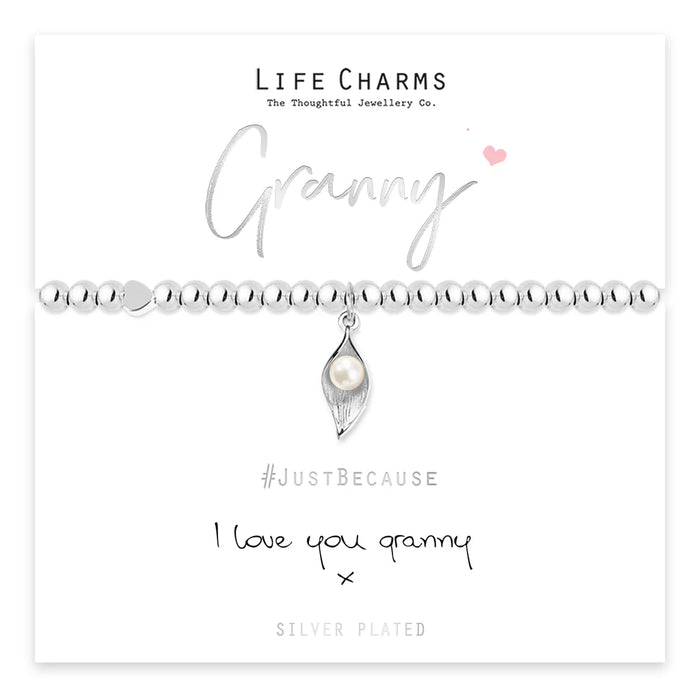 Life Charms Silver I Love you Granny Bracelet