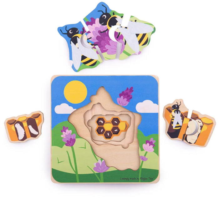 Bigjigs Toys Honeybee Wooden Puzzle