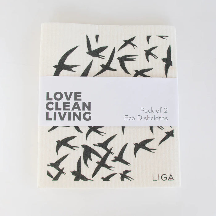 Liga Swallow & Dandelion Eco Dishcloths