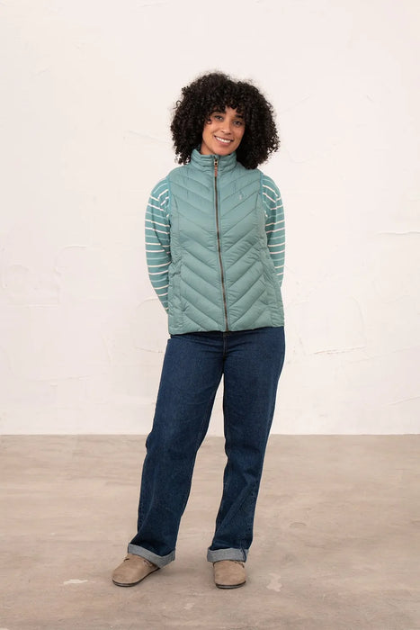 Lighthouse Women's Laurel Gilet In Duck Egg