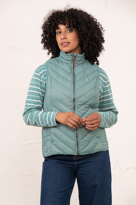 Lighthouse Women's Laurel Gilet In Duck Egg