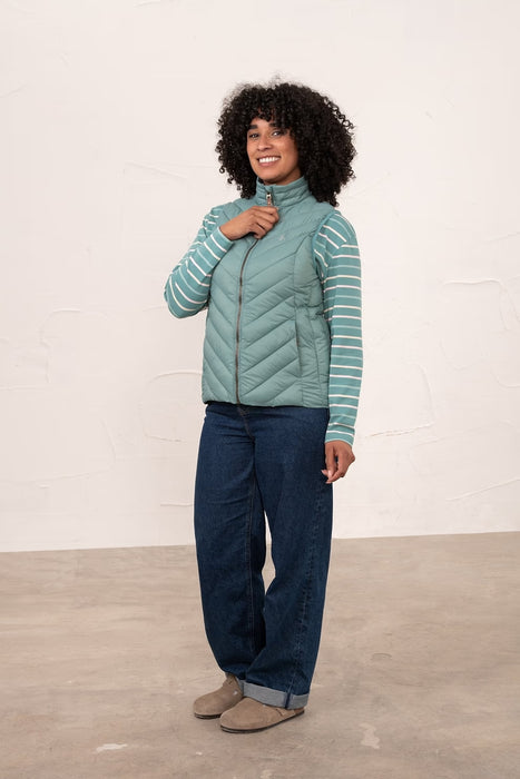 Lighthouse Women's Laurel Gilet In Duck Egg
