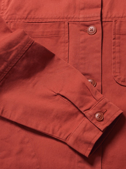 Seasalt Women's Long Field Jacket In Dark Cinnamon