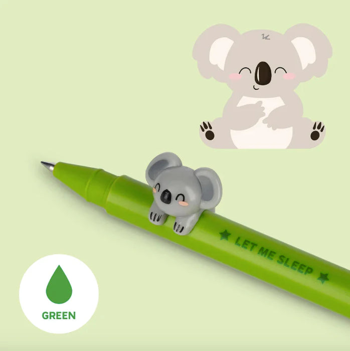 Legami Lovely Friends Green Koala Gel Pen