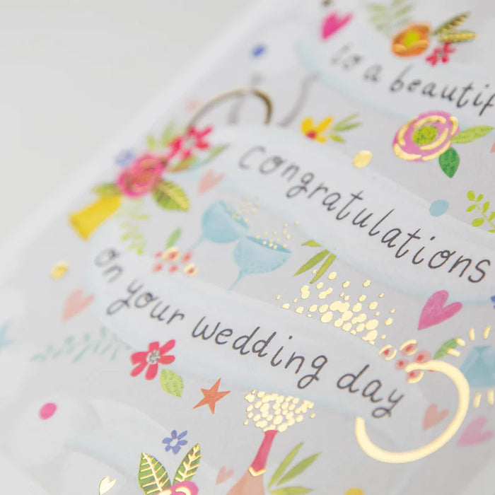 Whistlefish Beautiful Couple Wedding Day Card