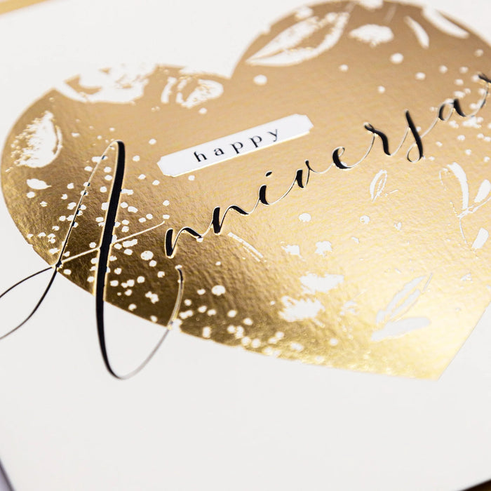 Whistlefish Golden Heart Anniversary Luxury Card