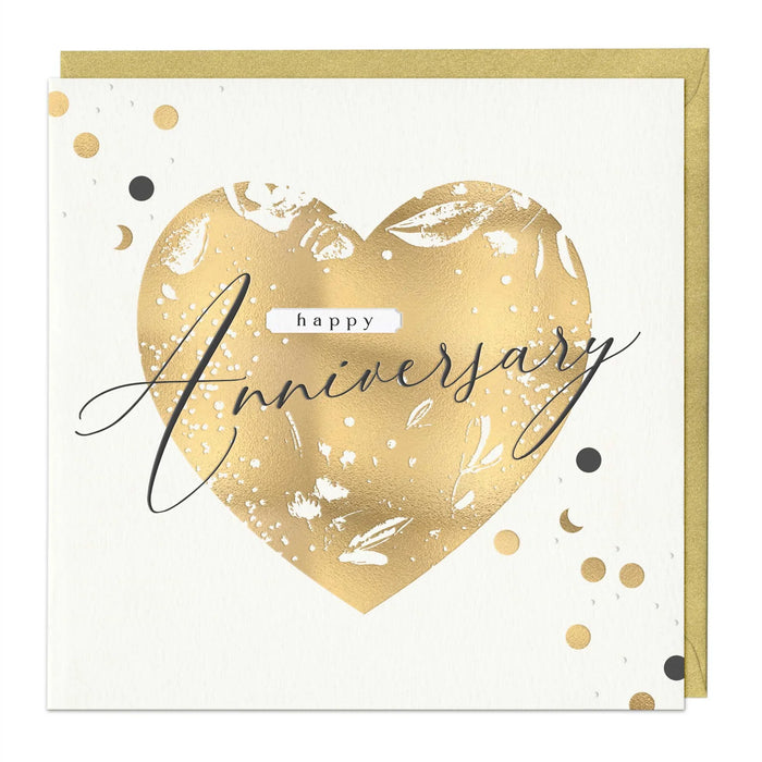 Whistlefish Golden Heart Anniversary Luxury Card