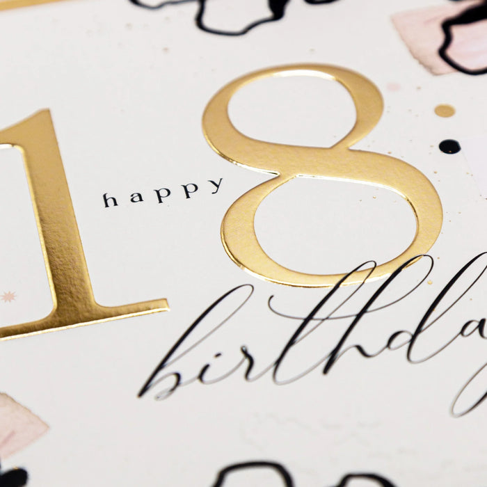 Whistlefish Floral 18th Birthday Luxury Card