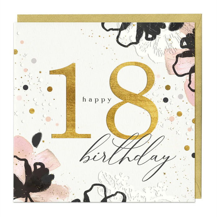 Whistlefish Floral 18th Birthday Luxury Card