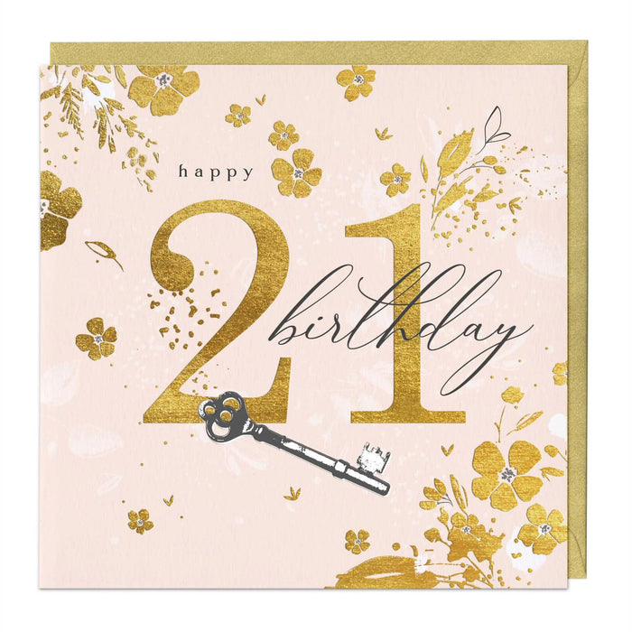 Whistlefish Key to Future 21st Birthday Luxury Card