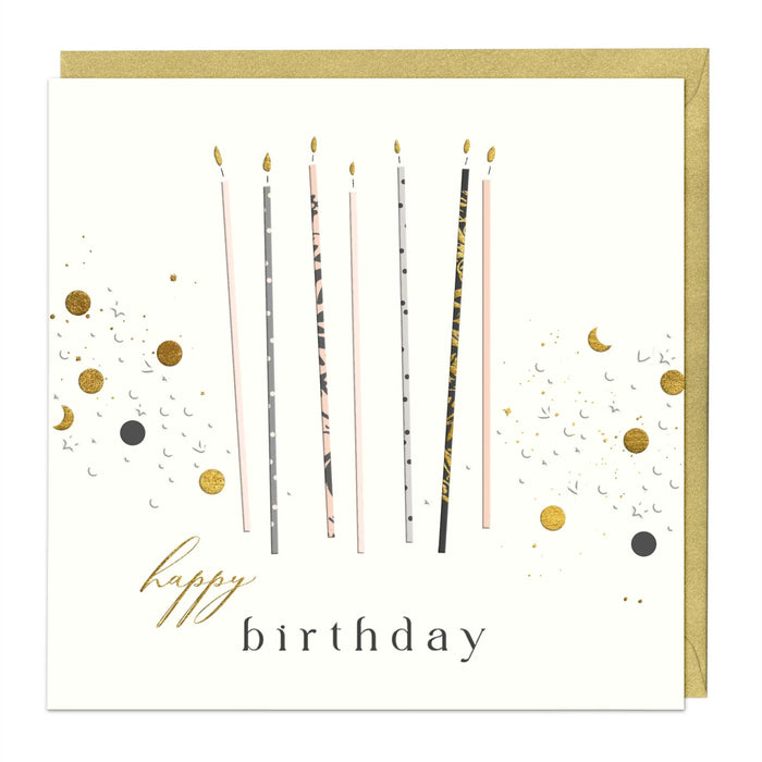 Whistlefish Elegant Candles Birthday Luxury Card