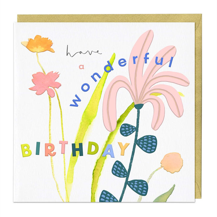 Whistlefish Spaced Wonderful Luxury Birthday Card