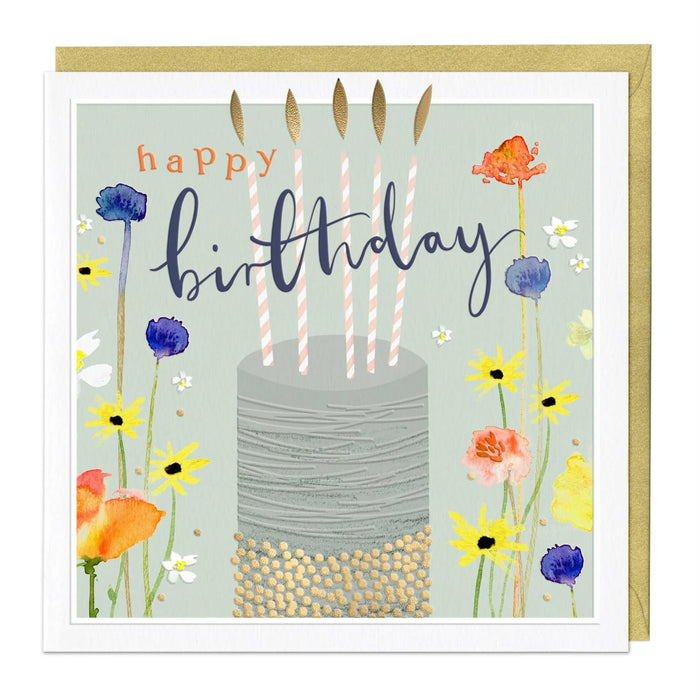 Whistlefish Wild Florals Luxury Birthday Card