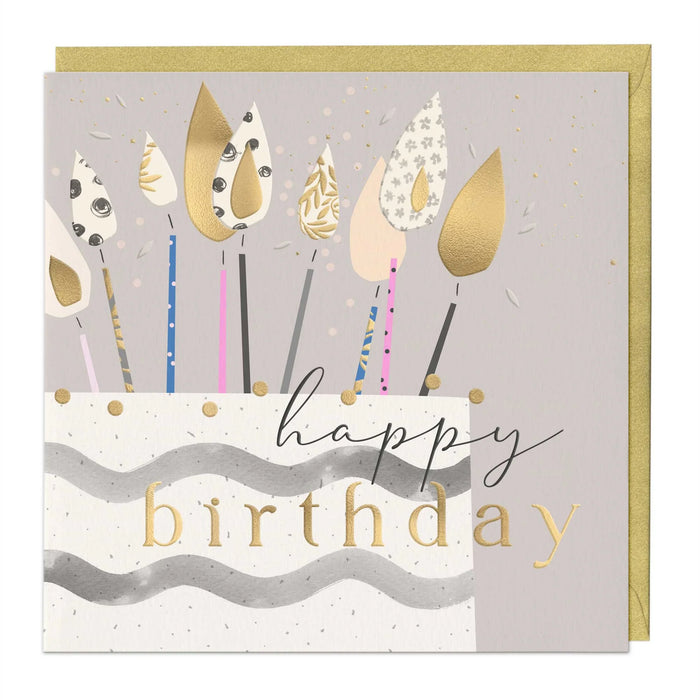 Whistlefish Cake & Candles Luxury Birthday Card