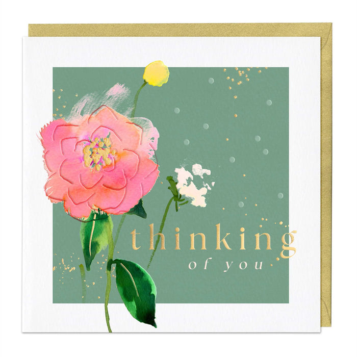 Whistlefish Camellia Thinking Of You Luxury Card