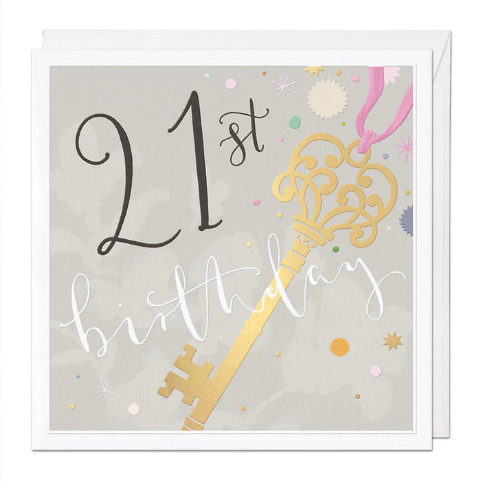 Whistlefish 21st Luxury Birthday Card