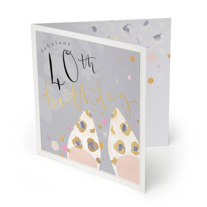 Whistlefish 40th Luxury Birthday Card