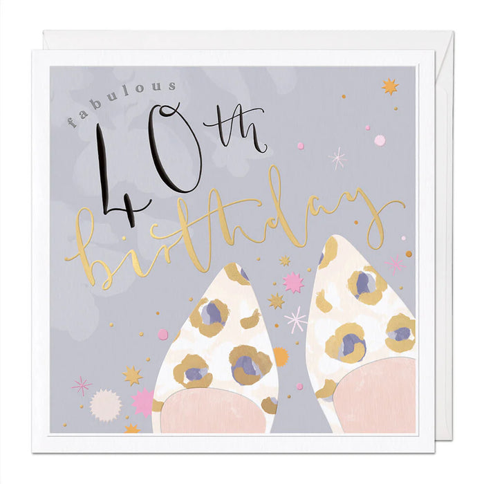 Whistlefish 40th Luxury Birthday Card