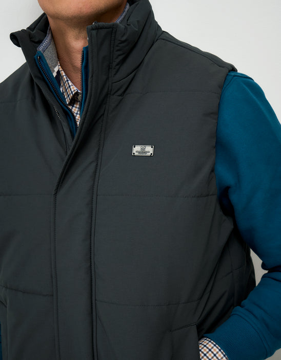 Crew Clothing Men's Sherpa Lined Newport Gilet In Dark Pine