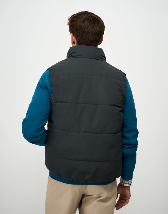 Crew Clothing Men's Sherpa Lined Newport Gilet In Dark Pine