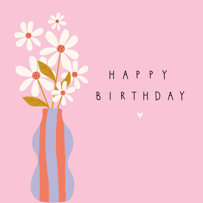 Belly Button 'Mable Birthday Vase' Birthday Card