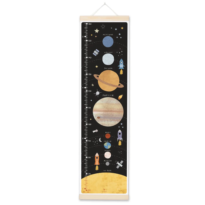 James Ellis Solar System Canvas and Wooden Height Chart