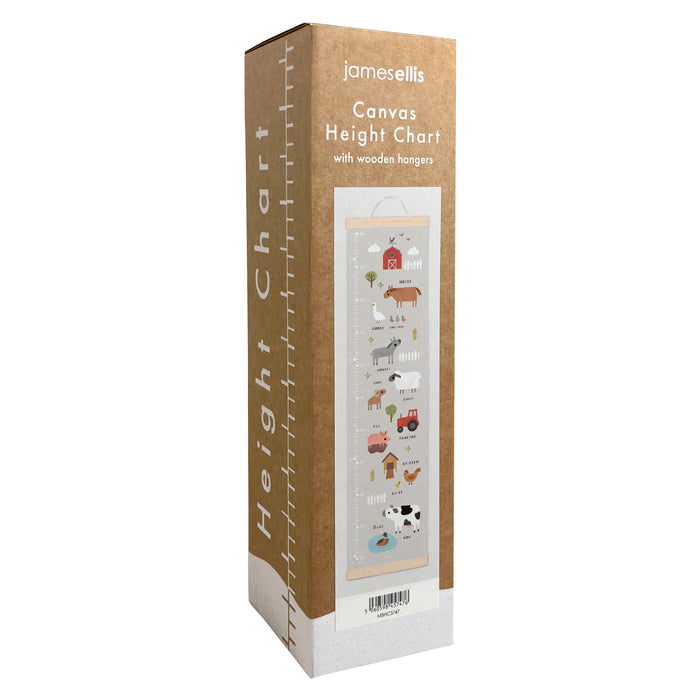 James Ellis Farm Canvas and Wooden Height Chart
