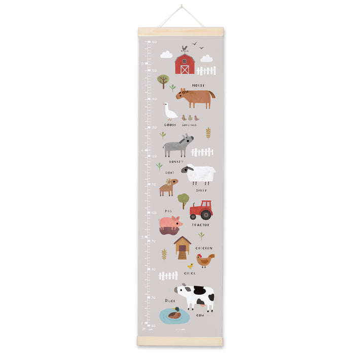 James Ellis Farm Canvas and Wooden Height Chart