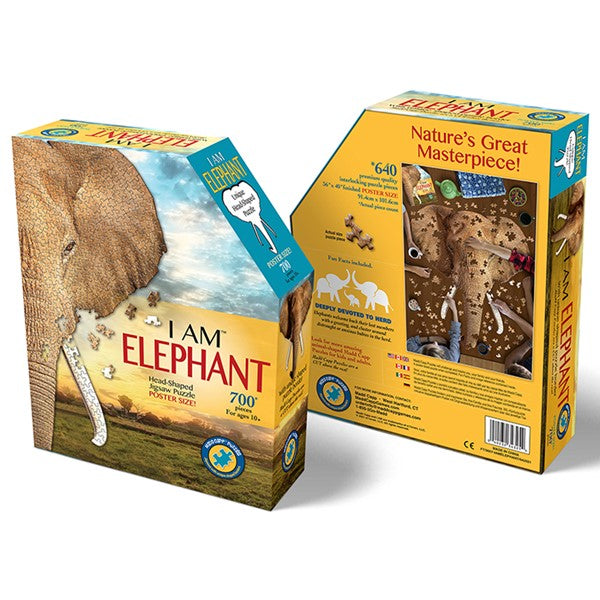 Madd Capp I Am Elephant, Animal Shaped 700 Piece Jigsaw Puzzle