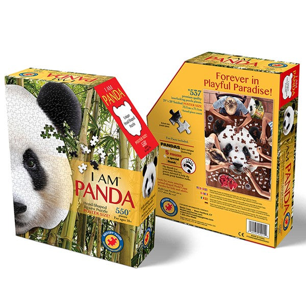 Madd Capp I Am Panda, Animal Shaped 550 Piece Jigsaw Puzzle