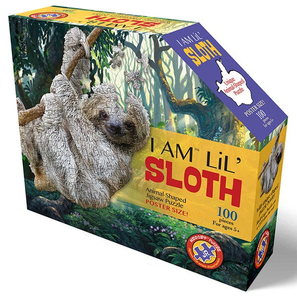 Madd Capp I Am Lil Sloth, Animal Shaped 100 Piece Jigsaw Puzzle