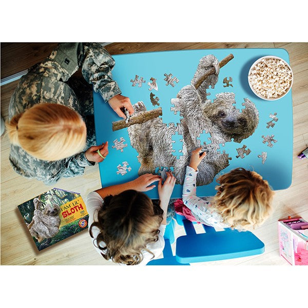 Madd Capp I Am Lil Sloth, Animal Shaped 100 Piece Jigsaw Puzzle