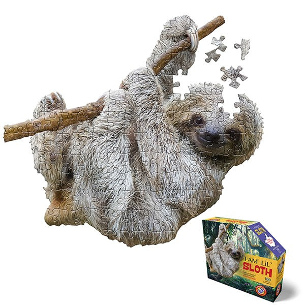 Madd Capp I Am Lil Sloth, Animal Shaped 100 Piece Jigsaw Puzzle