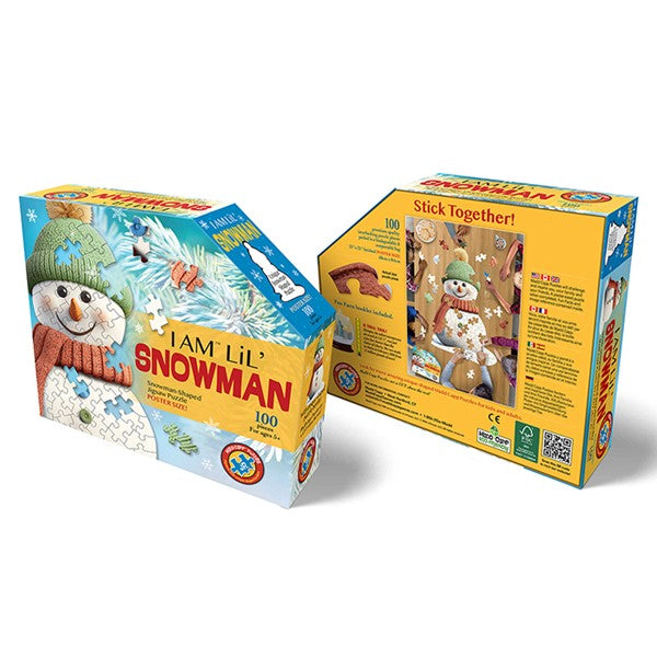 Madd Capp I Am Lil Snowman Shaped 100 Piece Jigsaw Puzzle
