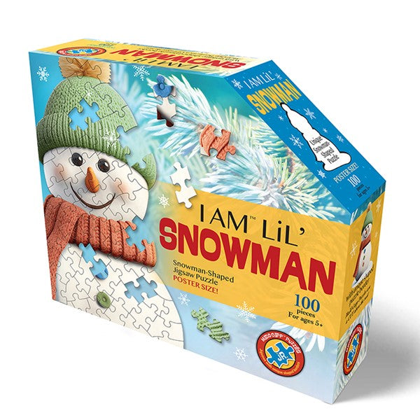 Madd Capp I Am Lil Snowman Shaped 100 Piece Jigsaw Puzzle