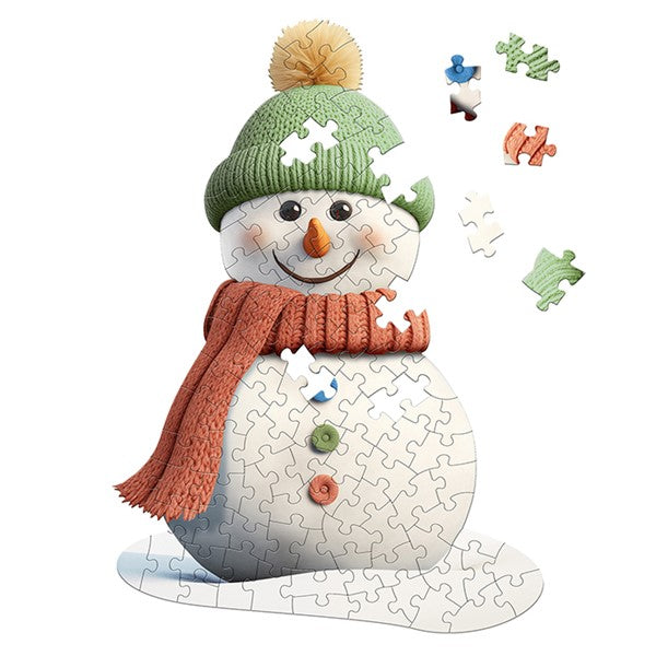 Madd Capp I Am Lil Snowman Shaped 100 Piece Jigsaw Puzzle