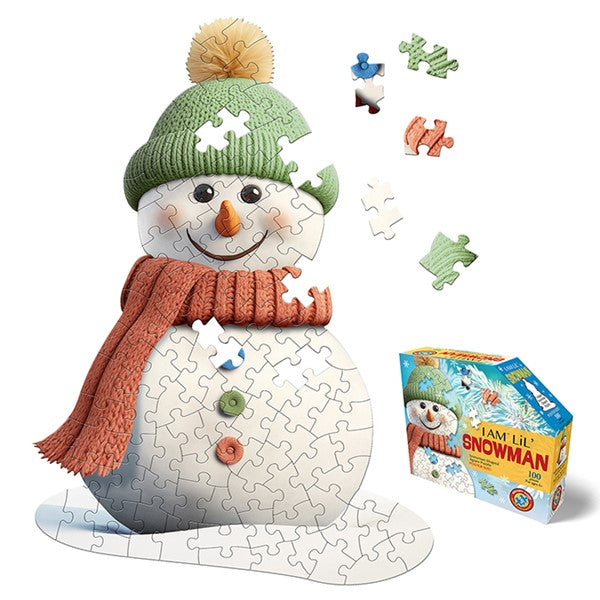 Madd Capp I Am Lil Snowman Shaped 100 Piece Jigsaw Puzzle