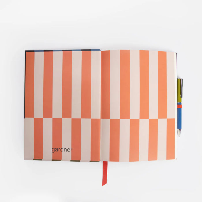 Caroline Gardner Block Stripe Casebound Notebook & Pen Set