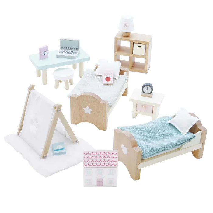 Le Toy Van Wooden Dolls house Child's Bedroom Furniture